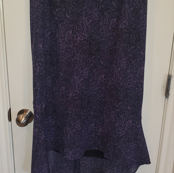 Express Maxi Skirt, Women's size Large, Elastic Waist, High Low Ruffle Skirt - Picture 10 of 10